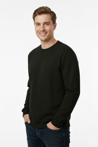Erkek Sıfır Yaka Selanik Sweatshirt Regular Kalıp BGL-ST04926