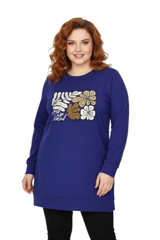 Kadın Sıfıryaka Önü Nakışlı Tunik BGL-ST05085