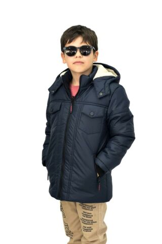 Erkek Çocuk Kapüşonlu Mont BS-1042