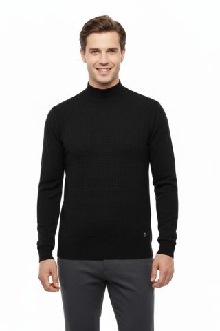 Erkek Yarım Balıkçı Kazak Çelik Örgü Regular Kalıp 5204B BGL-ST04855