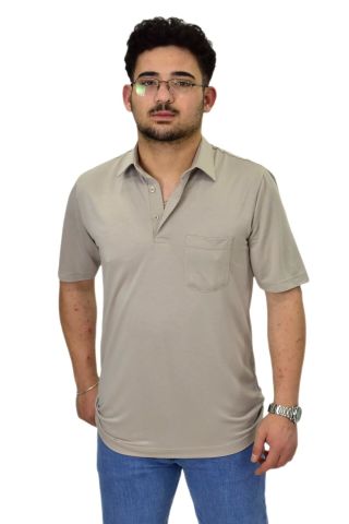 Erkek Büyük Beden Gömlek Yaka Tişört T6065 BGL-ST04540