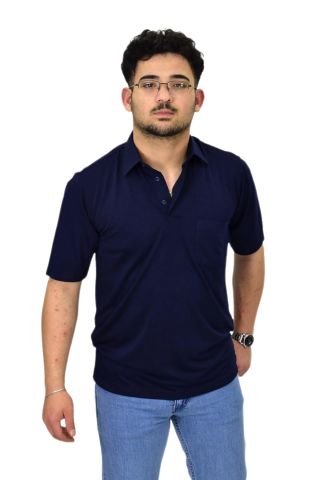 Erkek Büyük Beden Gömlek Yaka Tişört T6065 BGL-ST04540