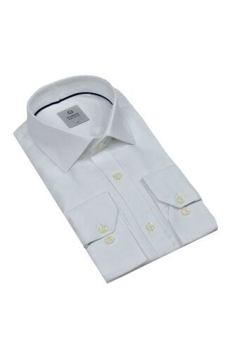 Erkek Regular Fitt Uzun Kol Petek Dokulu Gömlek 3635 BGL-ST04811