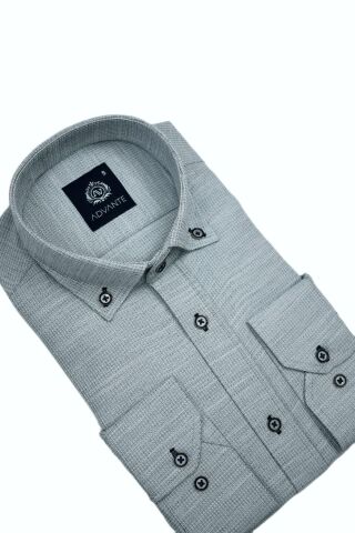 Erkek Silim Fitt Uzun Kol Gömlek Hasır Dokuma BGL-ST02983
