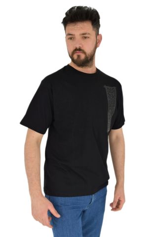 Erkek Baskılı Oversize Tişört 2380 BGL-ST02803