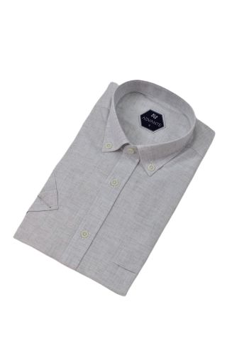 Erkek Klasik Tek Cepli Kısa Kol Gömlek BGL-ST04558