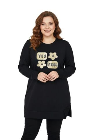 Kadın Sıfıryaka Taşlı Tunik BGL-ST05087