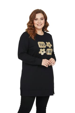 Kadın Sıfıryaka Taşlı Tunik BGL-ST05087