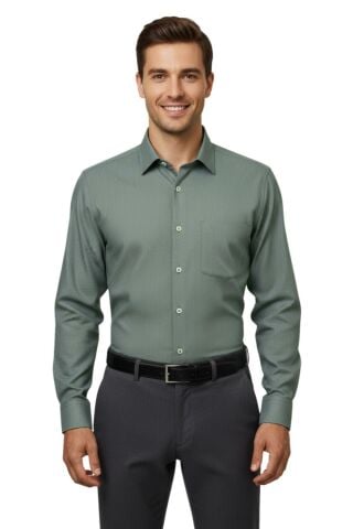 Erkek Slim Fitt Uzun Kol Petek Dokulu Gömlek 3850 BGL-ST04812