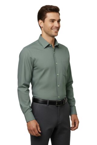 Erkek Slim Fitt Uzun Kol Petek Dokulu Gömlek 3850 BGL-ST04812