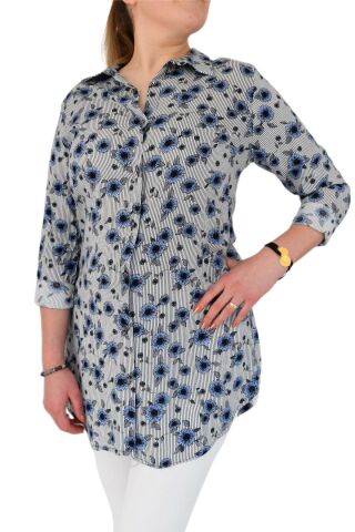 Kadın Tunik Papatya Desenli Almira 1597 Bgl-st00999