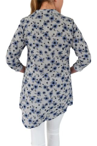 Kadın Tunik Papatya Desenli Almira 1597 Bgl-st00999