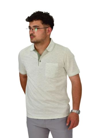 Erkek Polo Yaka Düğmeli Tişört t-224 BGL-ST04590
