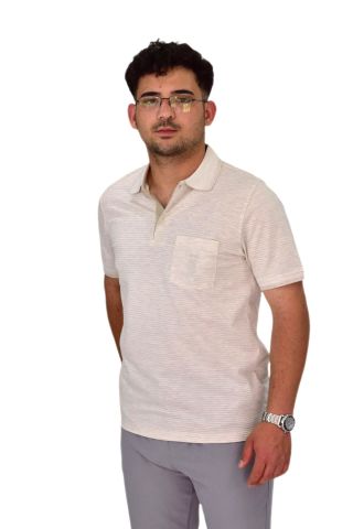 Erkek Polo Yaka Düğmeli Tişört t-224 BGL-ST04590