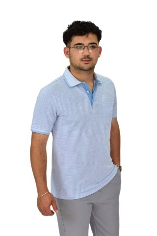 Erkek Polo Yaka Düğmeli Tişört t-224 BGL-ST04590