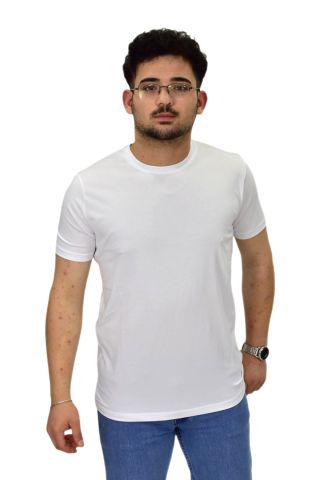 Erkek Sıfıryaka Düz Merserize Tişört T6034 BGL-ST04527