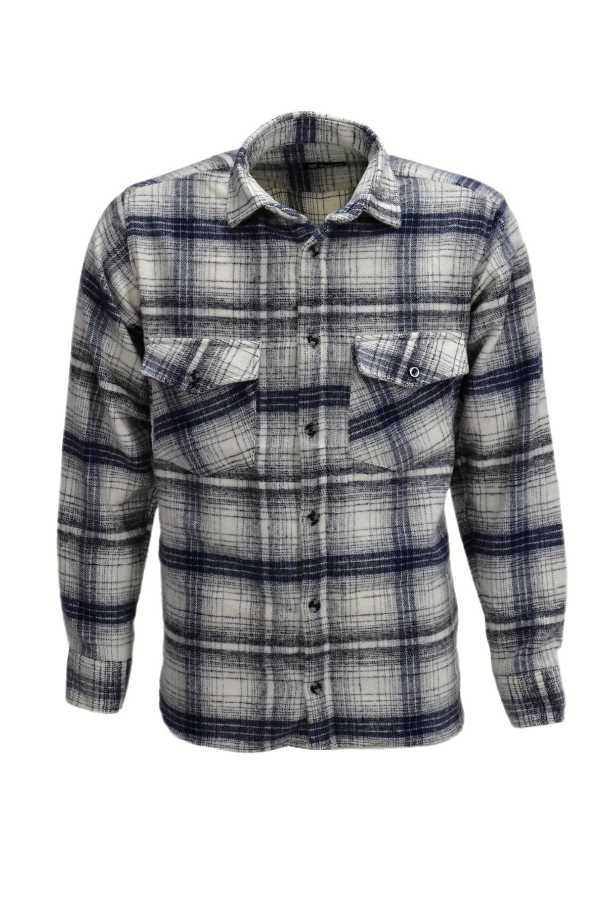 Erkek Çift Cepli Kapaklı Regular Fit Oduncu Gömlek BGL-ST03254