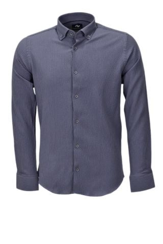 Erkek Silim Fit Spor Gofre Uzun Kol Gömlek BGL-ST03898