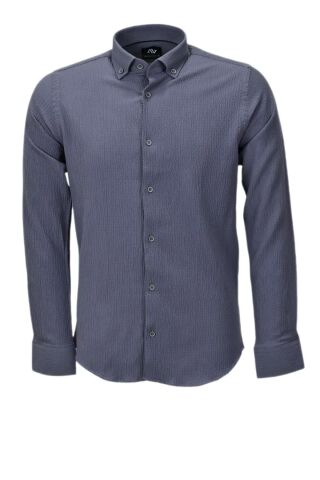 Erkek Silim Fit Spor Gofre Uzun Kol Gömlek BGL-ST03898