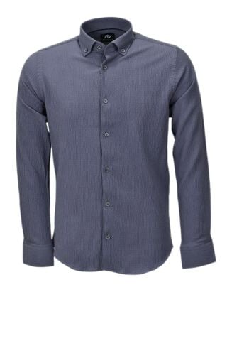 Erkek Silim Fit Spor Gofre Uzun Kol Gömlek BGL-ST03898