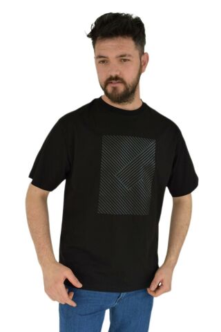 Erkek Baskılı Oversize Tişört 2379 BGL-ST02804