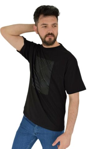Erkek Baskılı Oversize Tişört 2379 BGL-ST02804