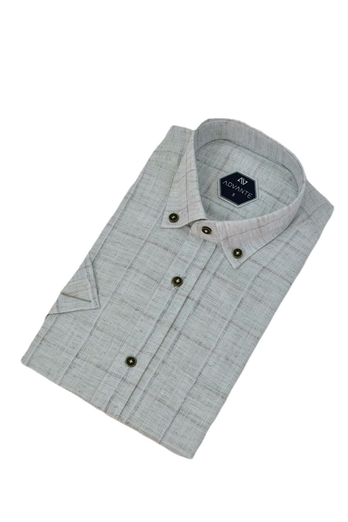 Erkek Klasik Tek Cepli Kısa Kol Gömlek BGL-ST04556