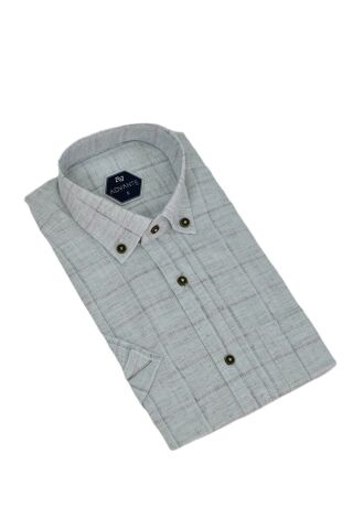 Erkek Klasik Tek Cepli Kısa Kol Gömlek BGL-ST04556