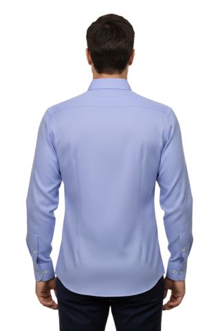 Erkek Slim Fitt Uzun Kol Petek Dokulu Gömlek 2400 BGL-ST04810