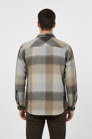 Erkek ekose Silim Fit Oduncu Gömlek Çift Cepli 9971 BGL-ST04920