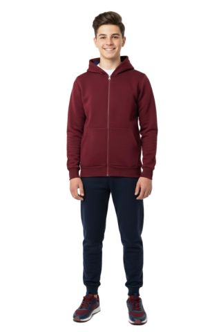 Erkek Çocuk Kapüşonlu Fermuarlı 3 İplik Eşofman Takım BGL-ST05050