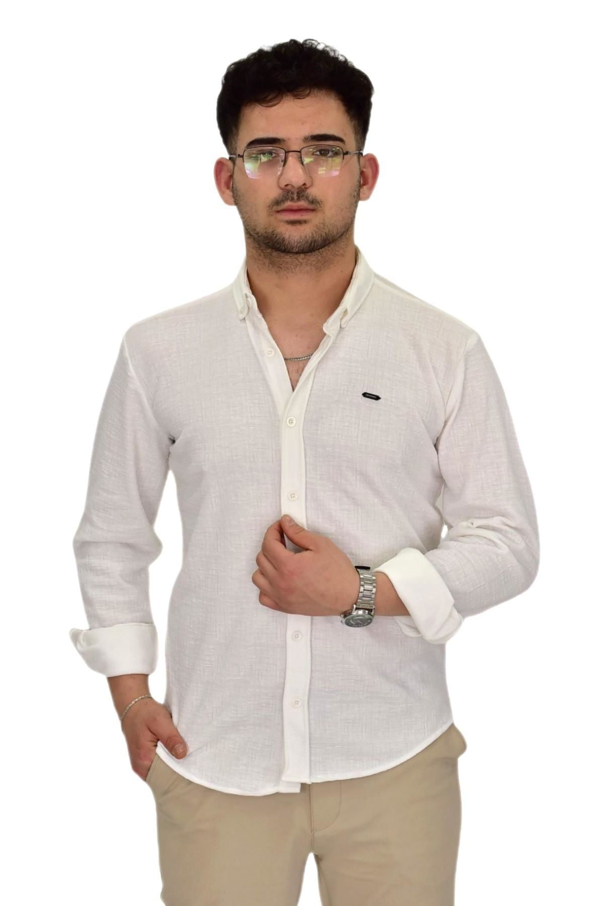 Erkek Likralı Spor Silim Fit Gömlek BGL-ST04333