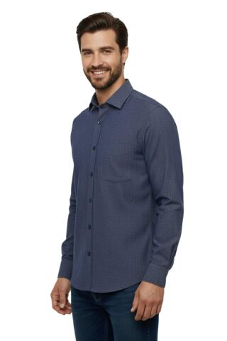 Erkek Kışlık Uzun Kol Tek Cepli Gömlek 3538 BGL-ST04804