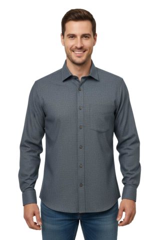 Erkek Kışlık Uzun Kol Tek Cepli Gömlek 3538 BGL-ST04804