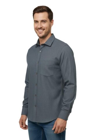 Erkek Kışlık Uzun Kol Tek Cepli Gömlek 3538 BGL-ST04804