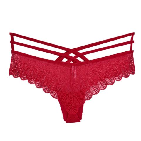 Kadın Ön Güpürlü İp Lastikli  Fantazi Külot 7007 BGL-ST04365