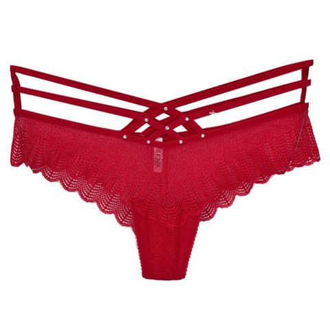 Kadın Ön Güpürlü İp Lastikli  Fantazi Külot 7007 BGL-ST04365