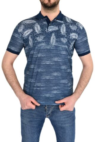 ÇİZGİ TRİKO ERKEK POLO YAKA PALMİYE TSHİRT 3514
