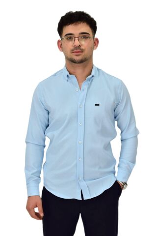 Erkek Likralı Spor Silim Fit Gömlek BGL-ST04327