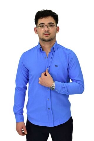 Erkek Likralı Spor Silim Fit Gömlek BGL-ST04327