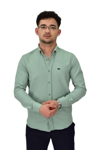 Erkek Likralı Spor Silim Fit Gömlek BGL-ST04327