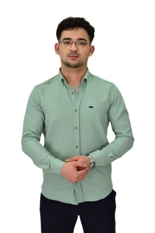 Erkek Likralı Spor Silim Fit Gömlek BGL-ST04327