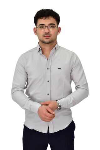 Erkek Likralı Spor Silim Fit Gömlek BGL-ST04327