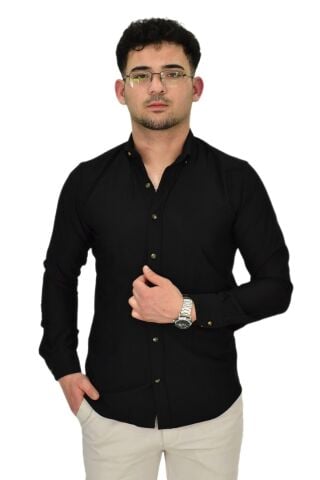 Erkek Likralı Spor Silim Fit Gömlek BGL-ST04327