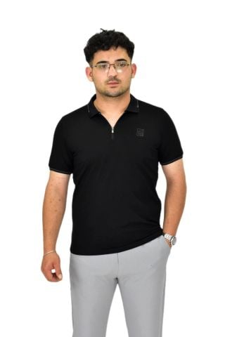 Erkek Polo Yaka Fermuarlı Tişört T237 BGL-ST04593