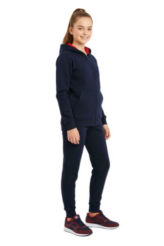 Kız Çocuk Kapüşonlu Fermuarlı 3 İplik Eşofman Takım BGL-ST05052