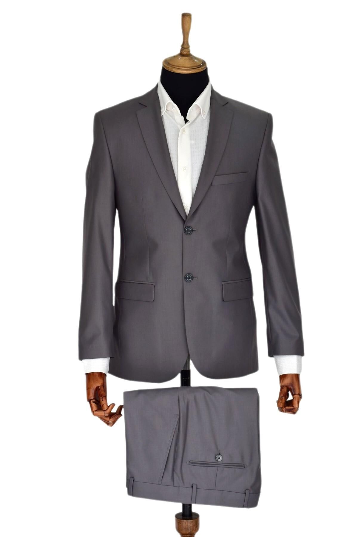 Erkek Gri Takım Elbise Klasik SO-932-935-06