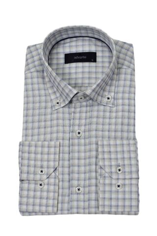 Erkek Klasik Piti Kare Tek Cepli Gömlek BGL-ST03906