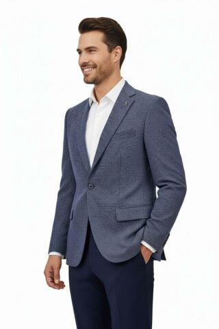 Erkek Tek Spor Ceket Çift Yırtmaçlı BGL-ST04980