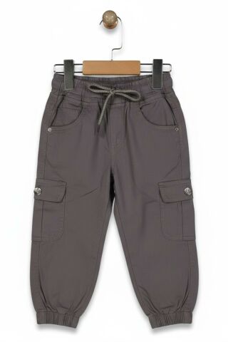 Erkek Çocuk Kanvas Kargo Cepli Paça Lastikli  Pantolon BGL-ST05216